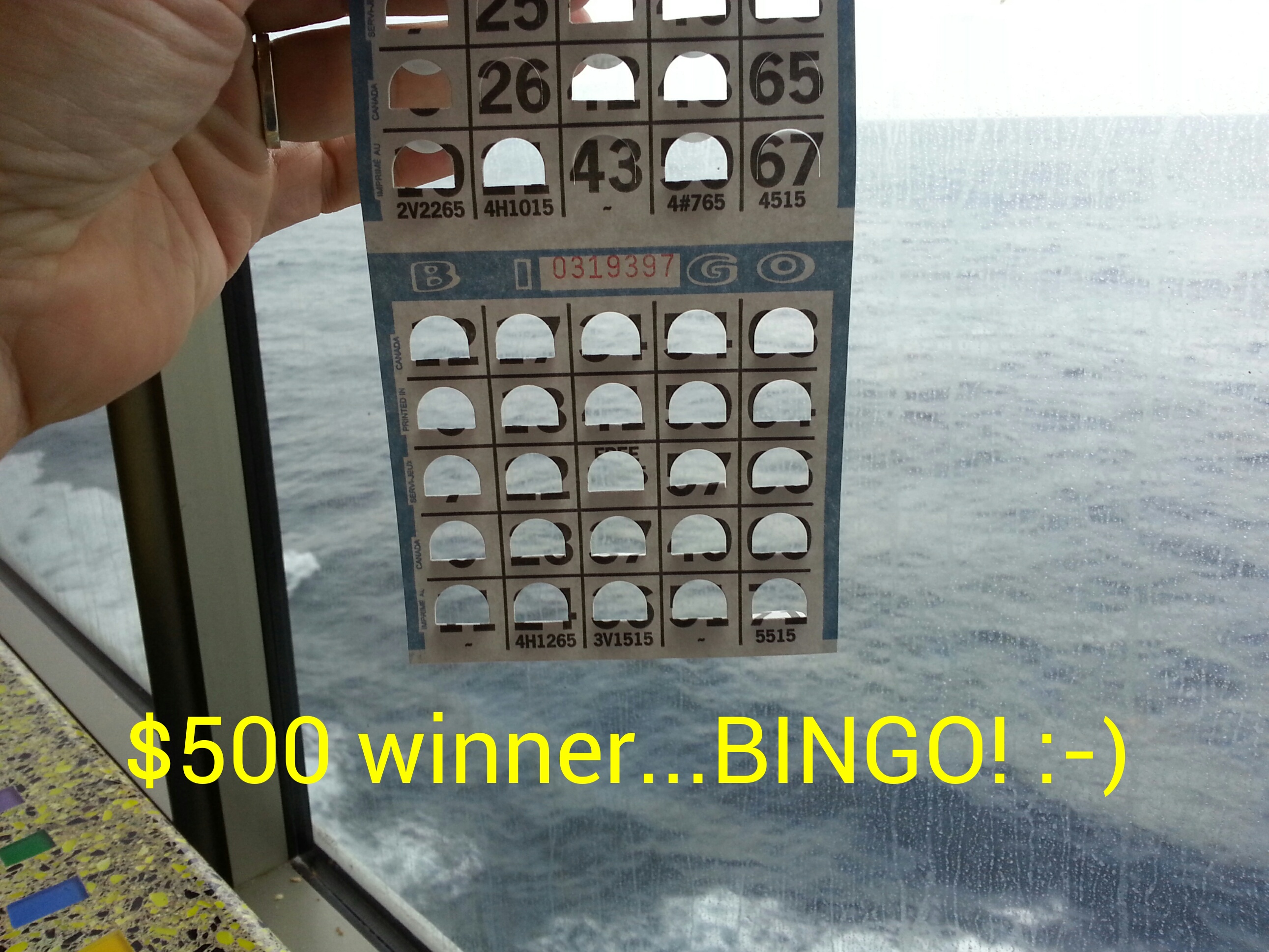 $5 bingo winner